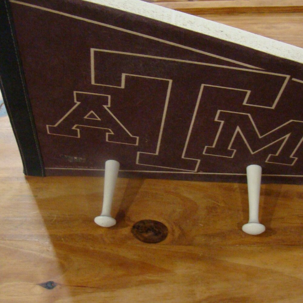 Texas A&M Wall Pennant w/ 3 Hanging posts